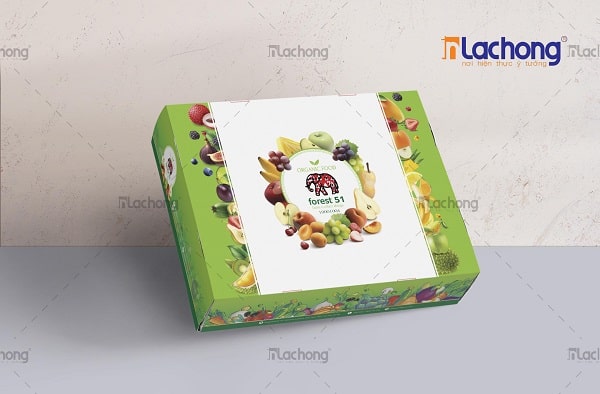 Thiết kế hộp giấy đựng hoa quả của Lạc Hồng