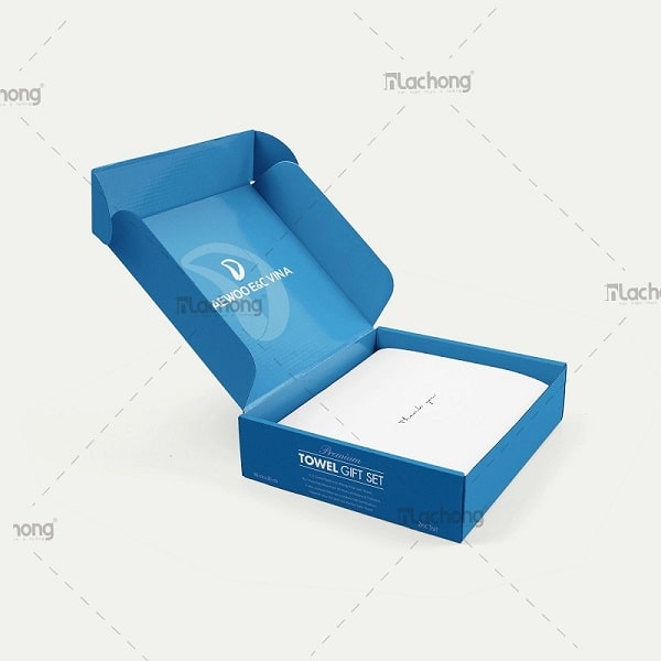 Thiết kế hộp đựng khăn quà tặng của Lạc Hồng